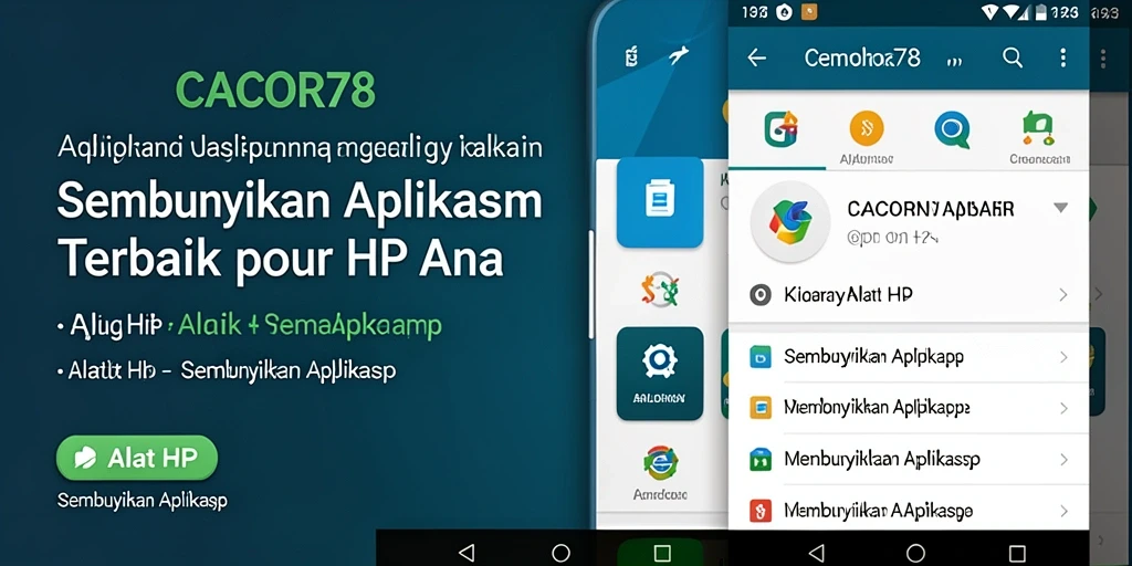 Tampilan antarmuka utama aplikasi Sembunyikan Aplikasi
