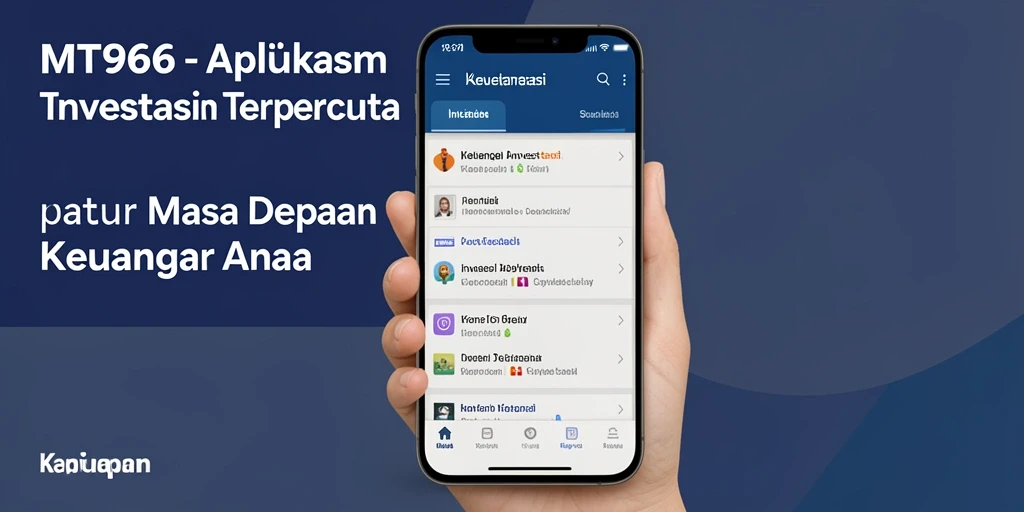 Tampilan antarmuka MT966 yang modern dan fungsional untuk investasi.