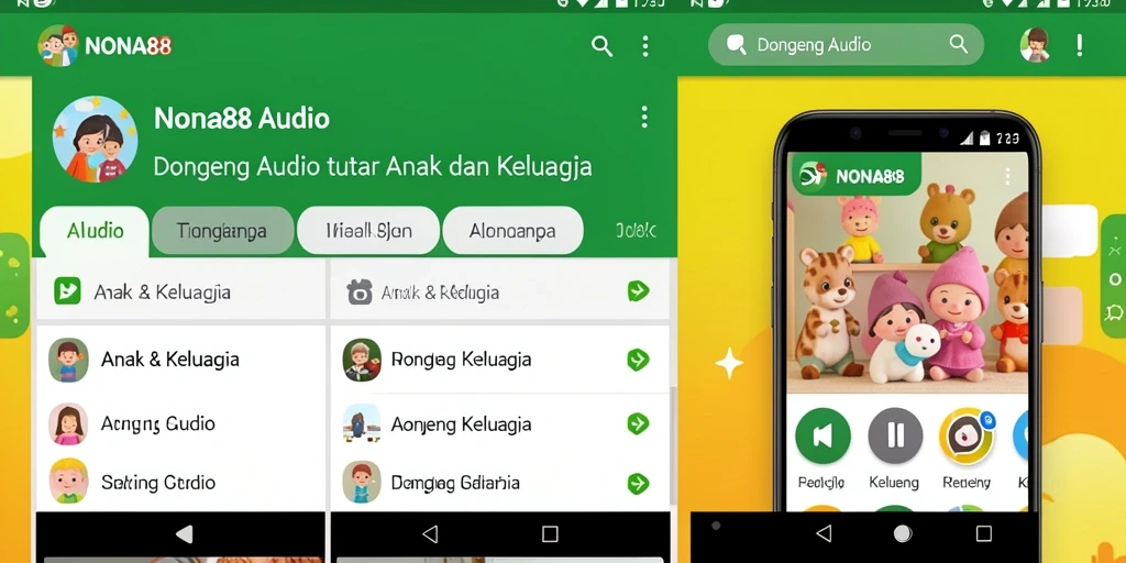 Tampilan antarmuka aplikasi NONA88 yang sederhana dan menarik.